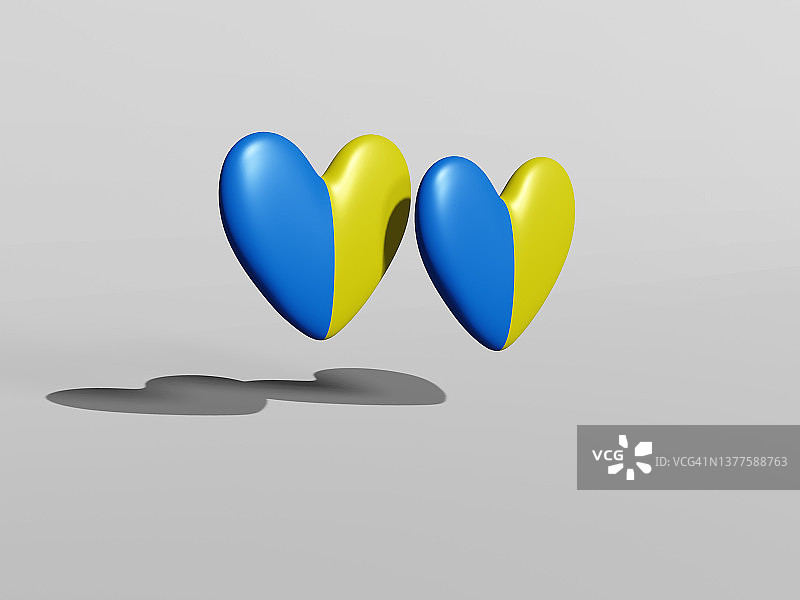 彩色爱心图片素材