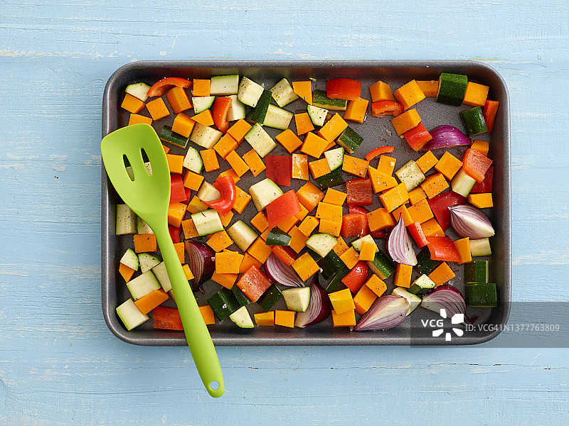 蔬菜古斯米饭制作步骤图片素材