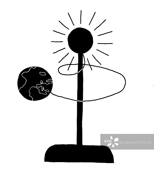 地球绕太阳公转图片素材