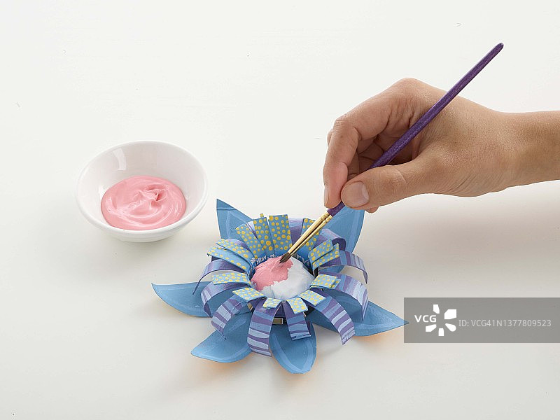 纸板花卉模型图片素材