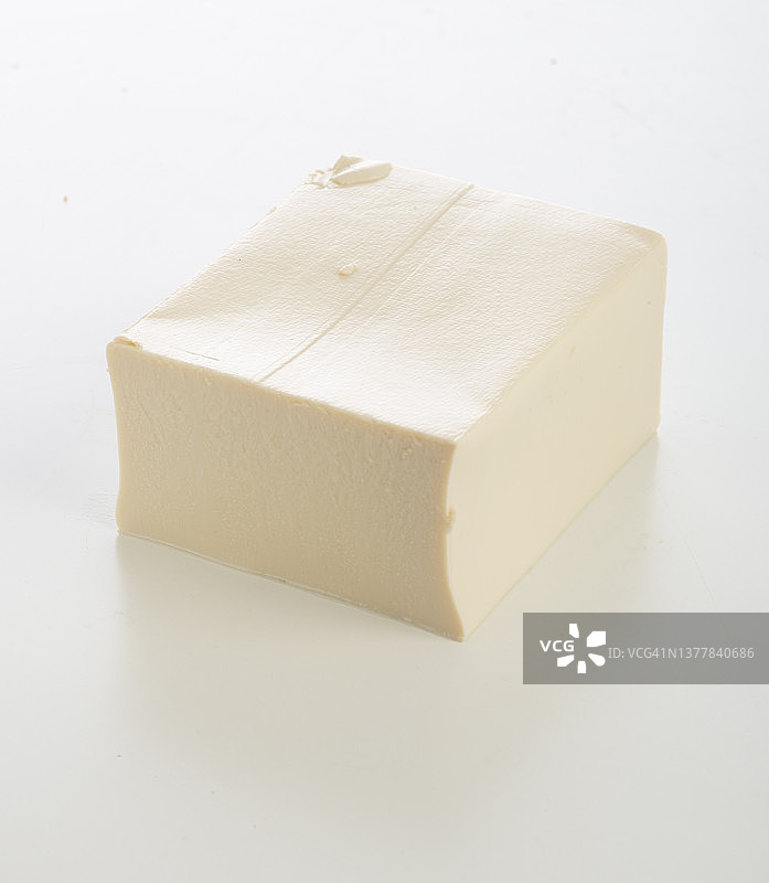 白色背景上的豆腐块图片素材