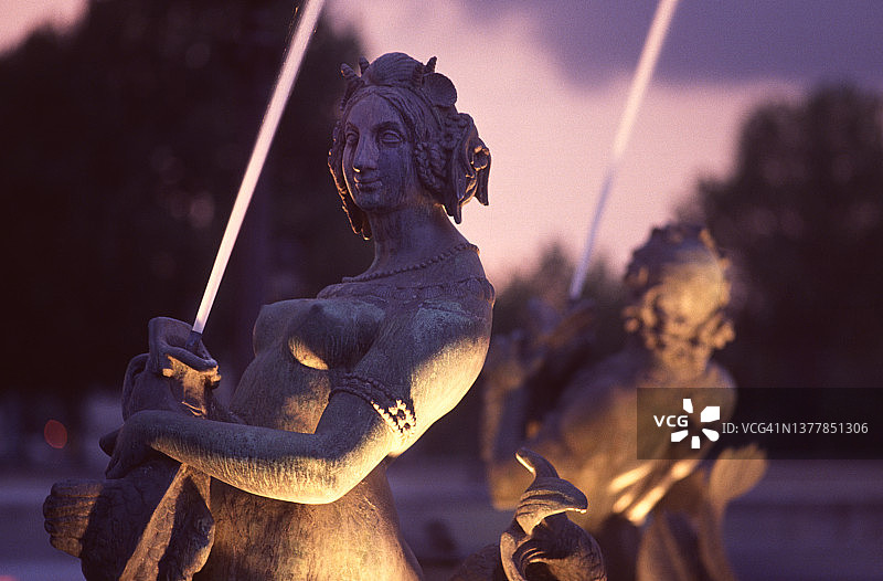 水雕塑特写图片素材