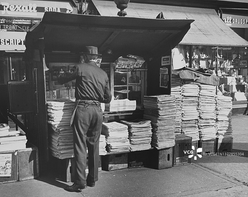 街上的报刊亭图片素材