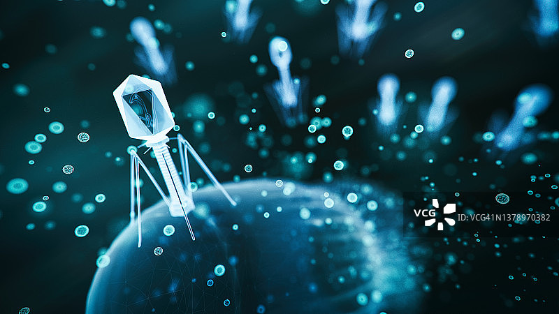 噬菌体病毒图片素材