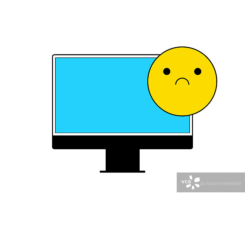 电脑桌面上的表情符号图片素材