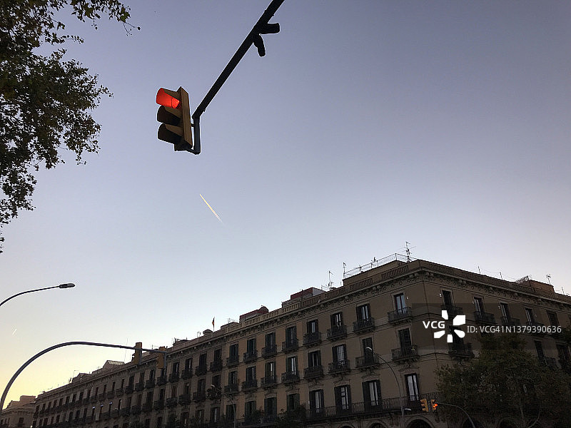 红色交通灯图片素材