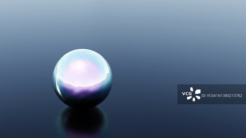 有光泽表面上的彩色珍珠图片素材