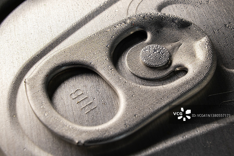 罐头拉环特写图片素材