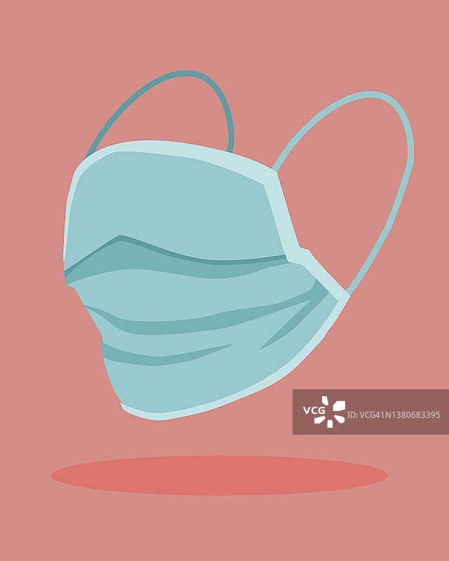 佩戴口罩预防病毒传播插画图片素材