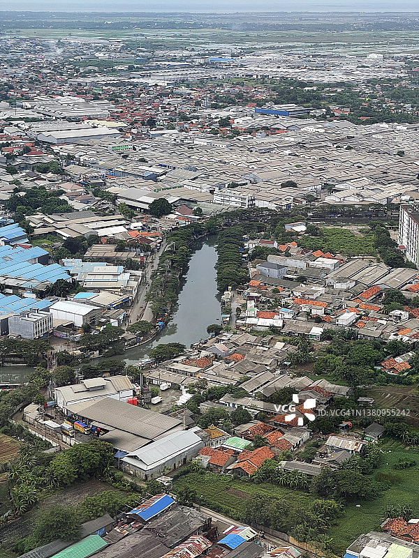西爪哇芝沙丹河图片素材