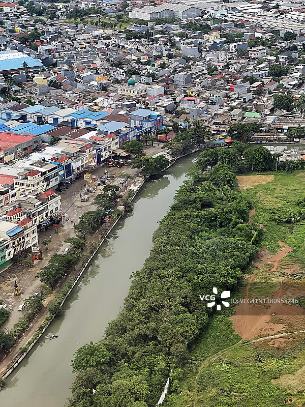 西爪哇芝沙丹河图片素材