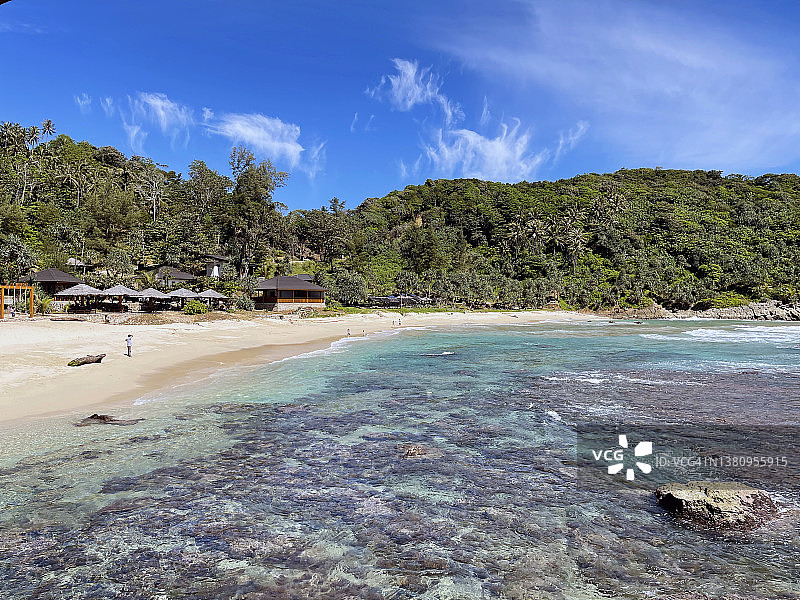 亚齐旅游雨林海滩村庄图片素材