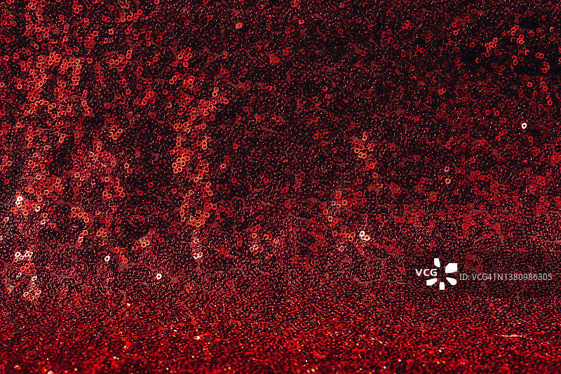 红色亮片抽象通用背景，纺织品服装装饰红色闪亮背景图片素材