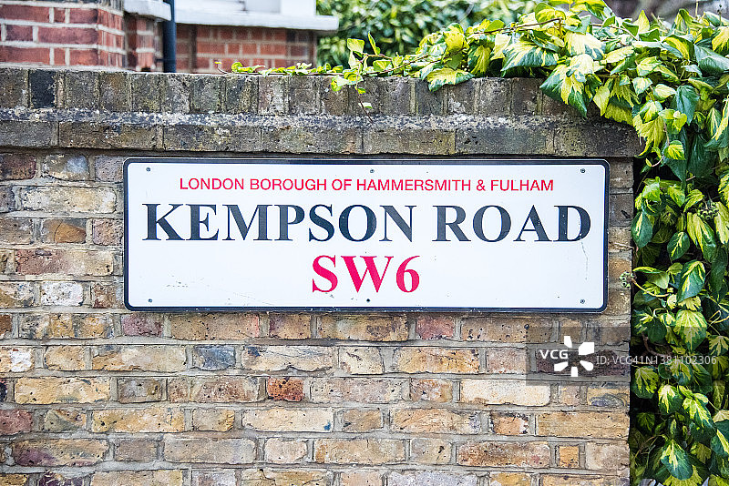 肯普森路标志图片素材