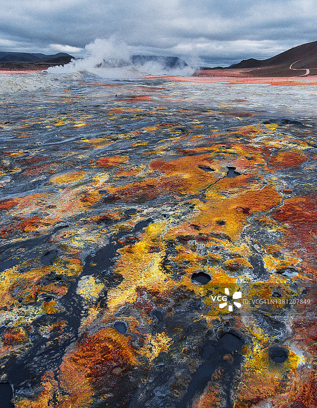 冰岛Hverir地热区图片素材