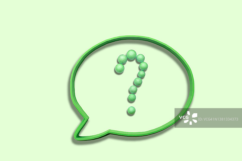 问号思想气泡图片素材