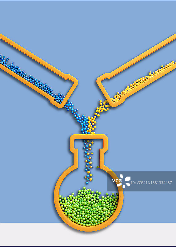 符号化的化学反应图片素材