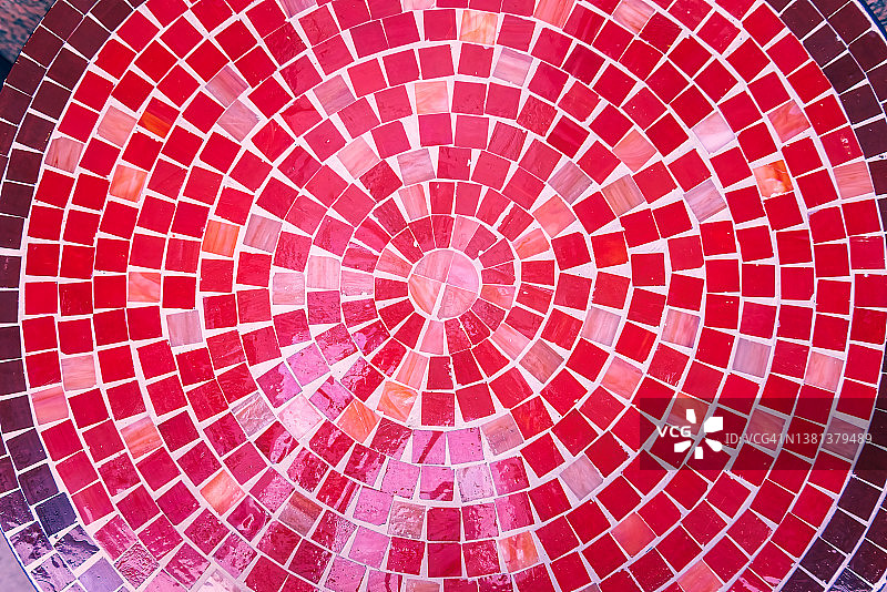 小瓷砖的漩涡图案图片素材