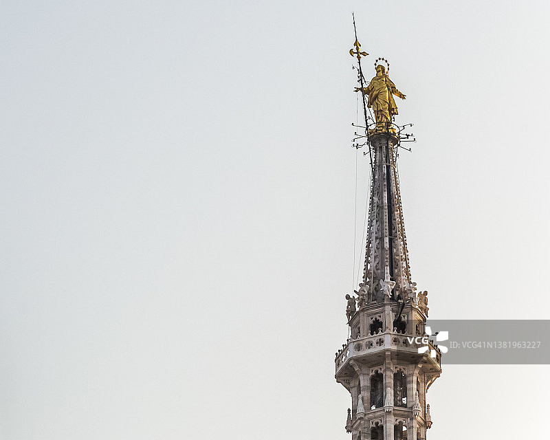 米兰大教堂的建筑细节图片素材
