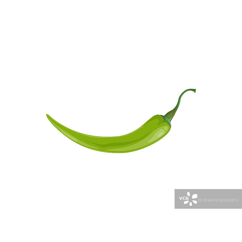 绿色辣椒矢量图图片素材