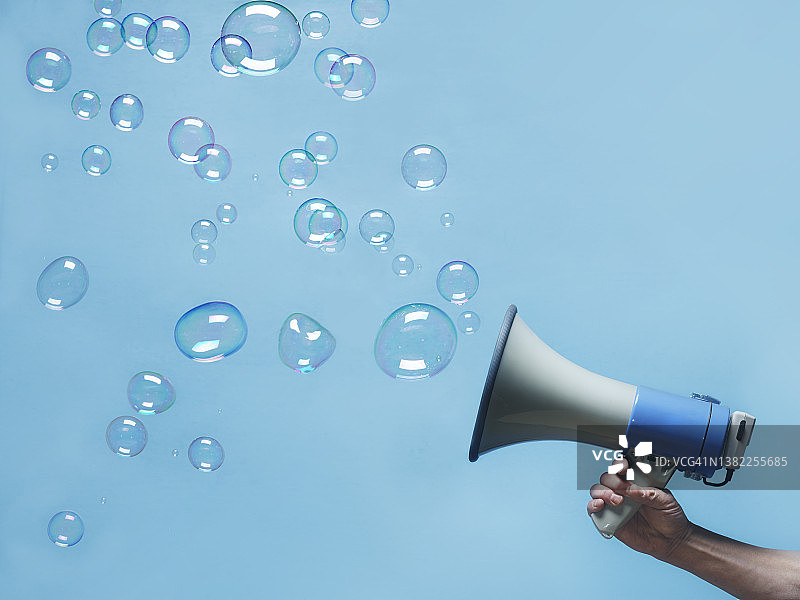 带气泡的喇叭图片素材