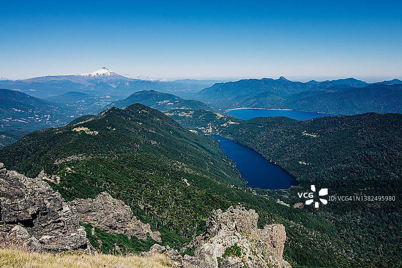Huerquehue国家公园山景图片素材