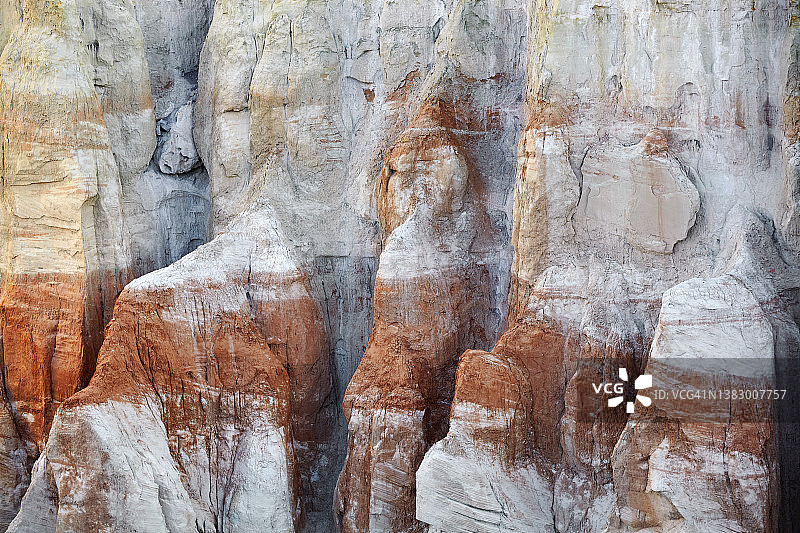 美国亚利桑那州煤矿峡谷的岩石细节图片素材