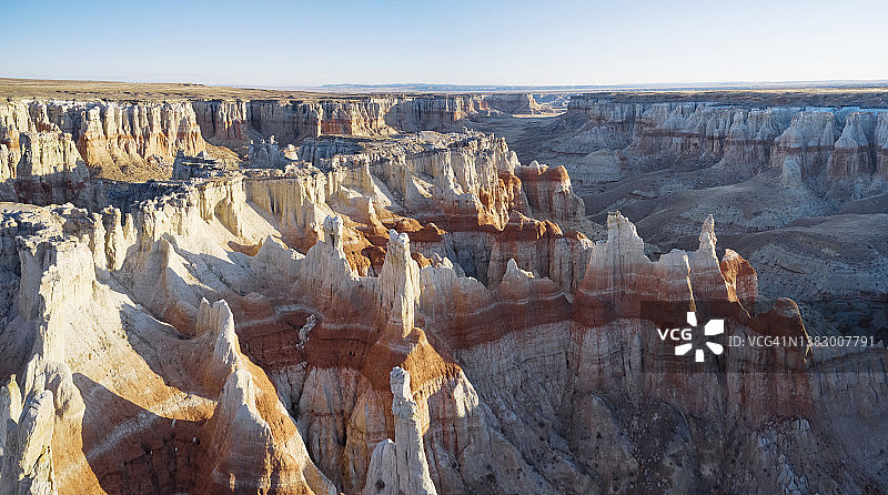 美国亚利桑那州煤矿峡谷鸟瞰图片素材