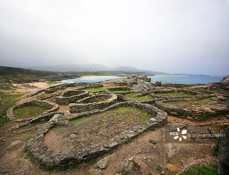 巴罗尼亚城堡，西班牙加利西亚自治区拉科鲁尼亚图片素材