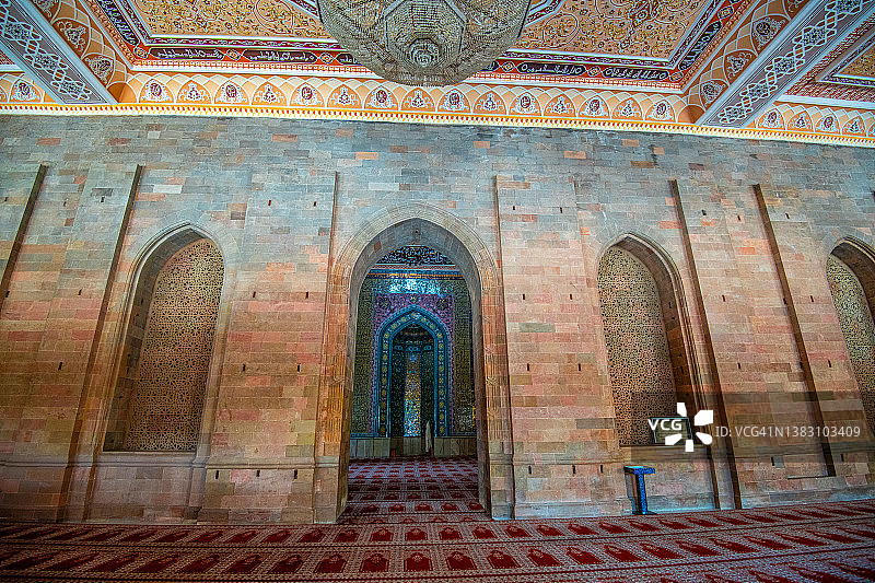 阿塞拜疆舍马基的朱玛清真寺历史遗址图片素材
