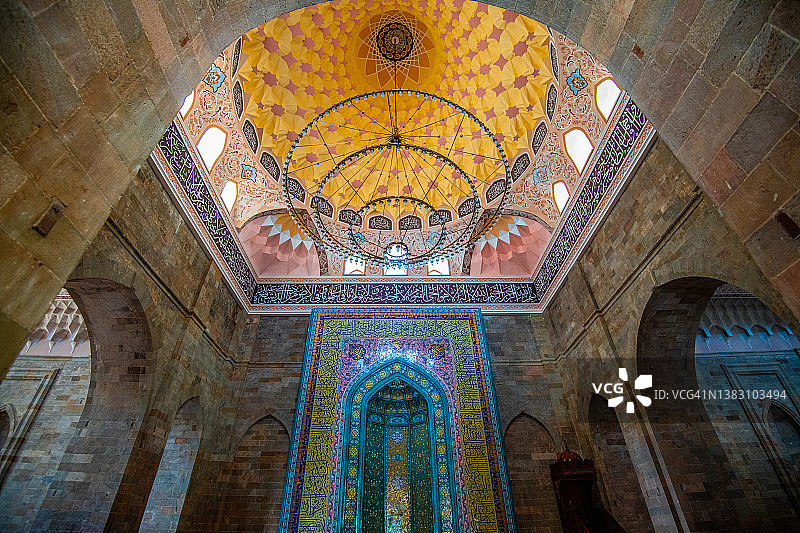 阿塞拜疆舍马基的朱玛清真寺历史遗址图片素材