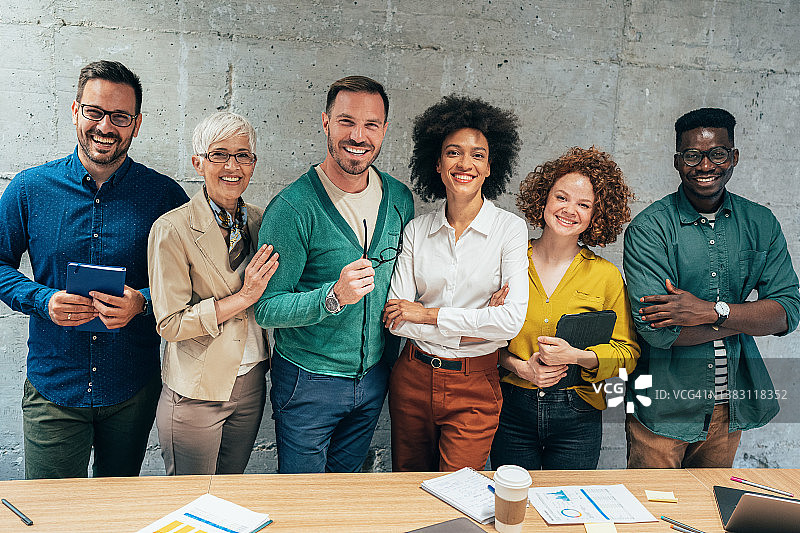 商务团队合影图片素材