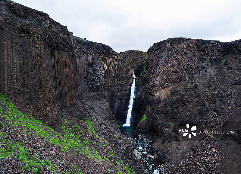 冰岛亨吉瀑布图片素材