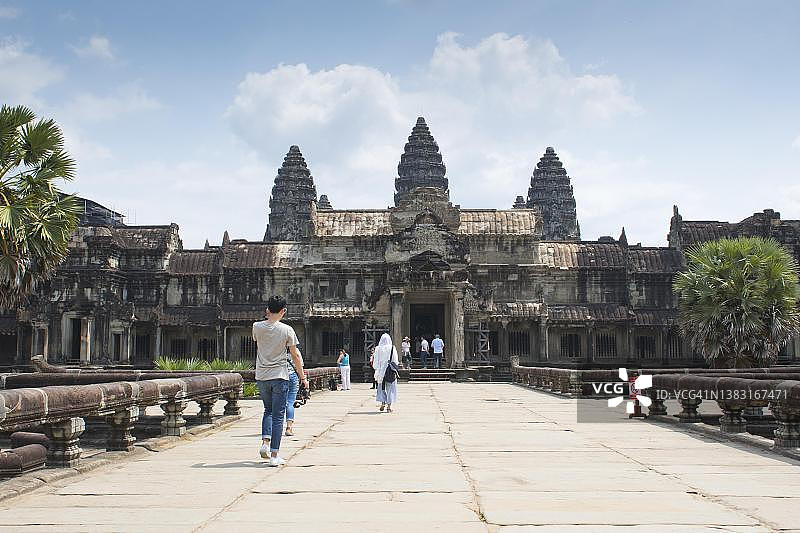 柬埔寨暹粒市吴哥窟图片素材