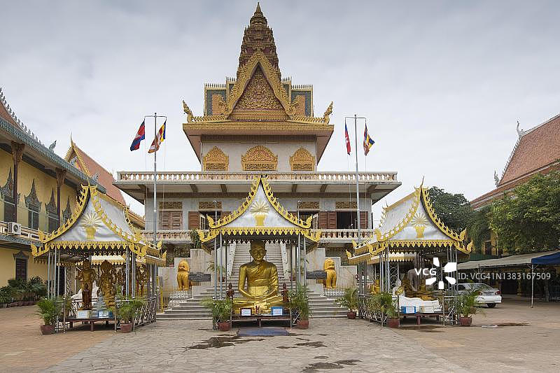 金边宝塔，柬埔寨图片素材