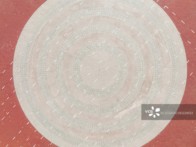 城镇广场鸟瞰图片素材