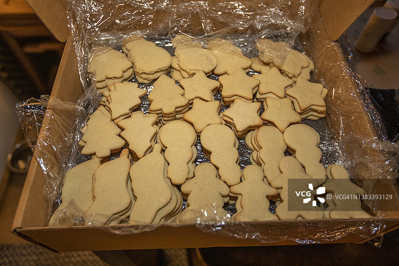 盒装圣诞饼干图片素材