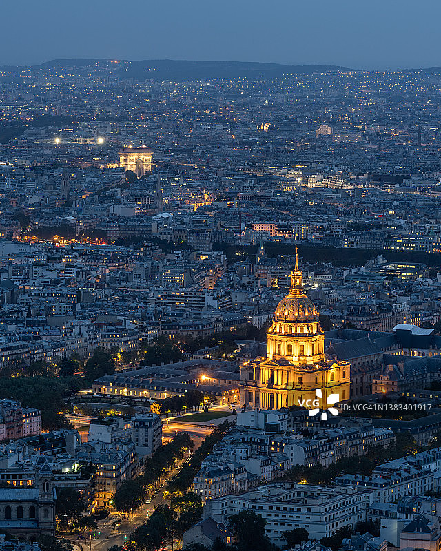 荣军院和凯旋门图片素材