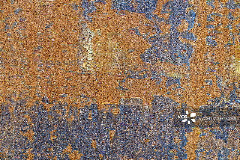 生锈、刮擦和褪色的金属表面背景图片素材