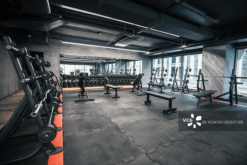 健身房运动训练器材图片素材