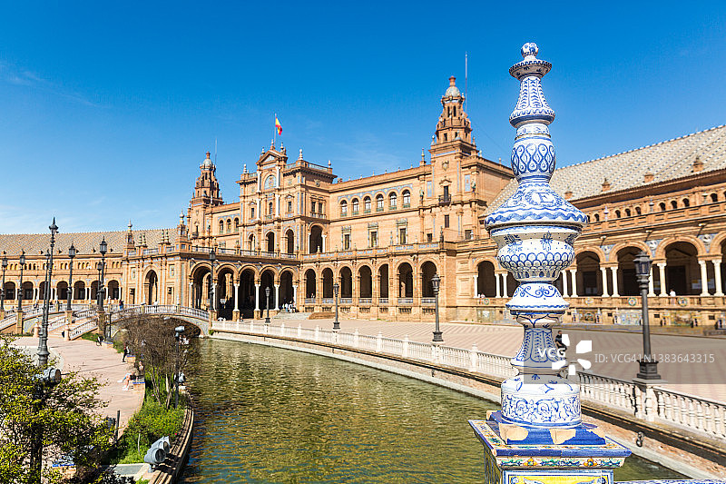 塞维利亚西班牙广场馆图片素材