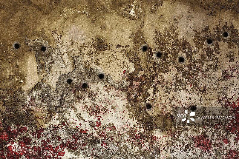 弹孔墙图片素材