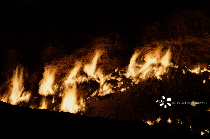 达瓦扎燃气坑图片素材