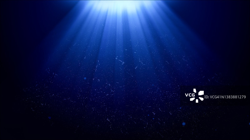 蓝色渐变背景上的光线图片素材