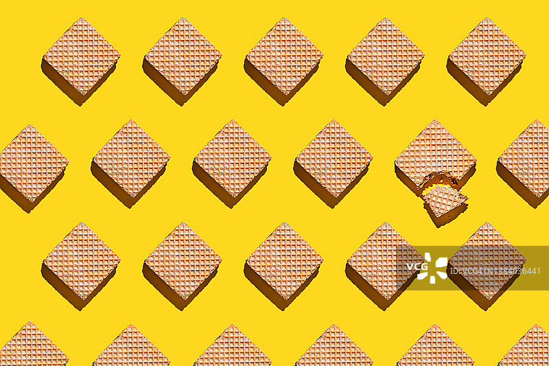 黄色饼干背景重复图案图片素材
