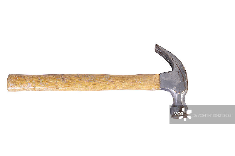 白色背景上的锤击图片素材