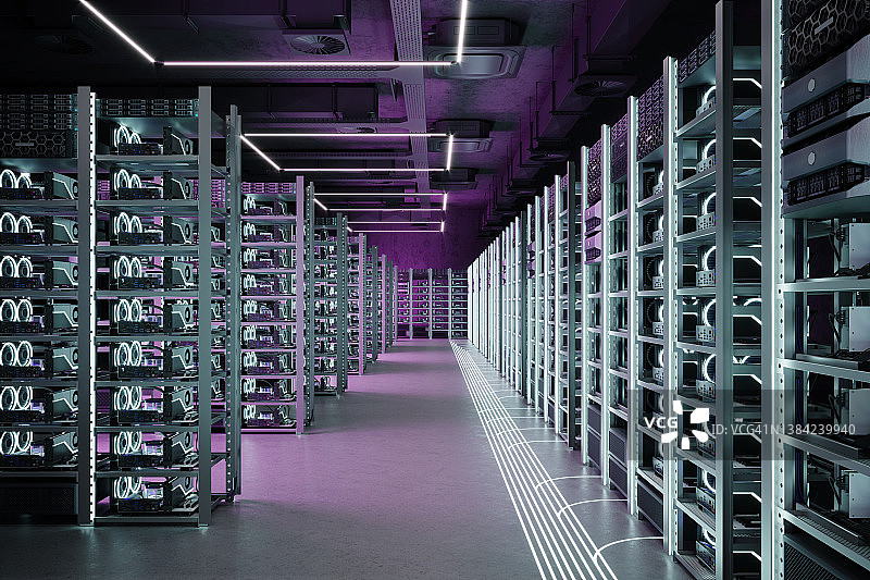 3D渲染：云计算中心图片素材