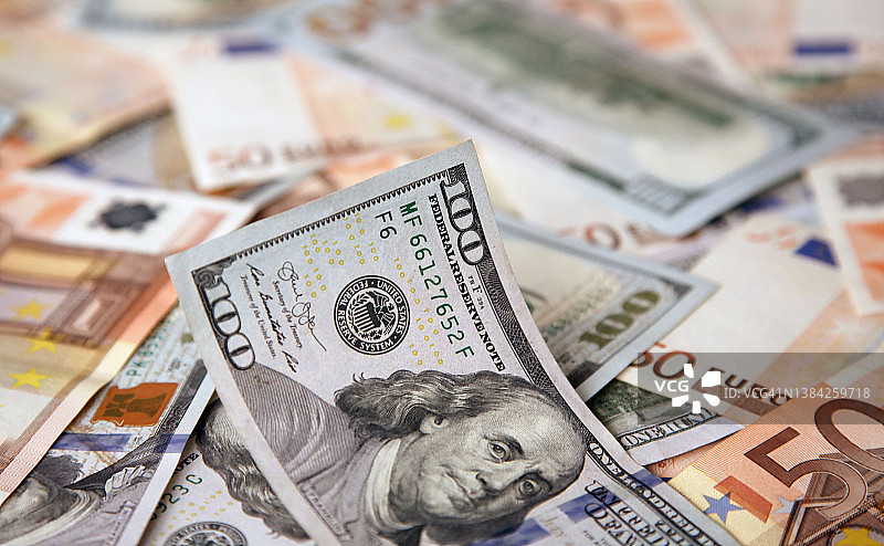 美元百元钞票图片素材