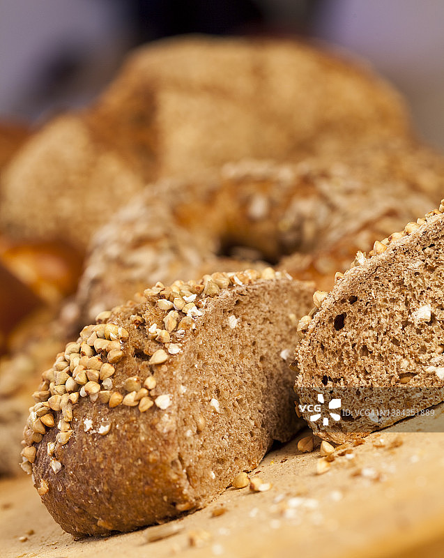 新鲜烘焙美食面包卷精选图片素材