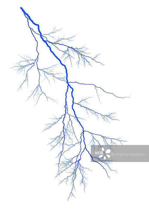 能源，白色背景上的闪电电爆图片素材